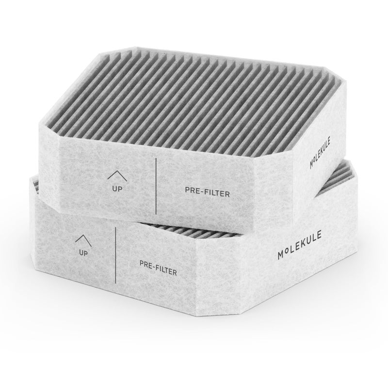 Molekule Air Pre-Filter - Authentic Molekule High Efficiency Pre-Filter Replacement System - Captures Pet Hair, Dust & Large Particles - Purifier Maintenance for Improved Air Quality - 2-Pack - Image 1